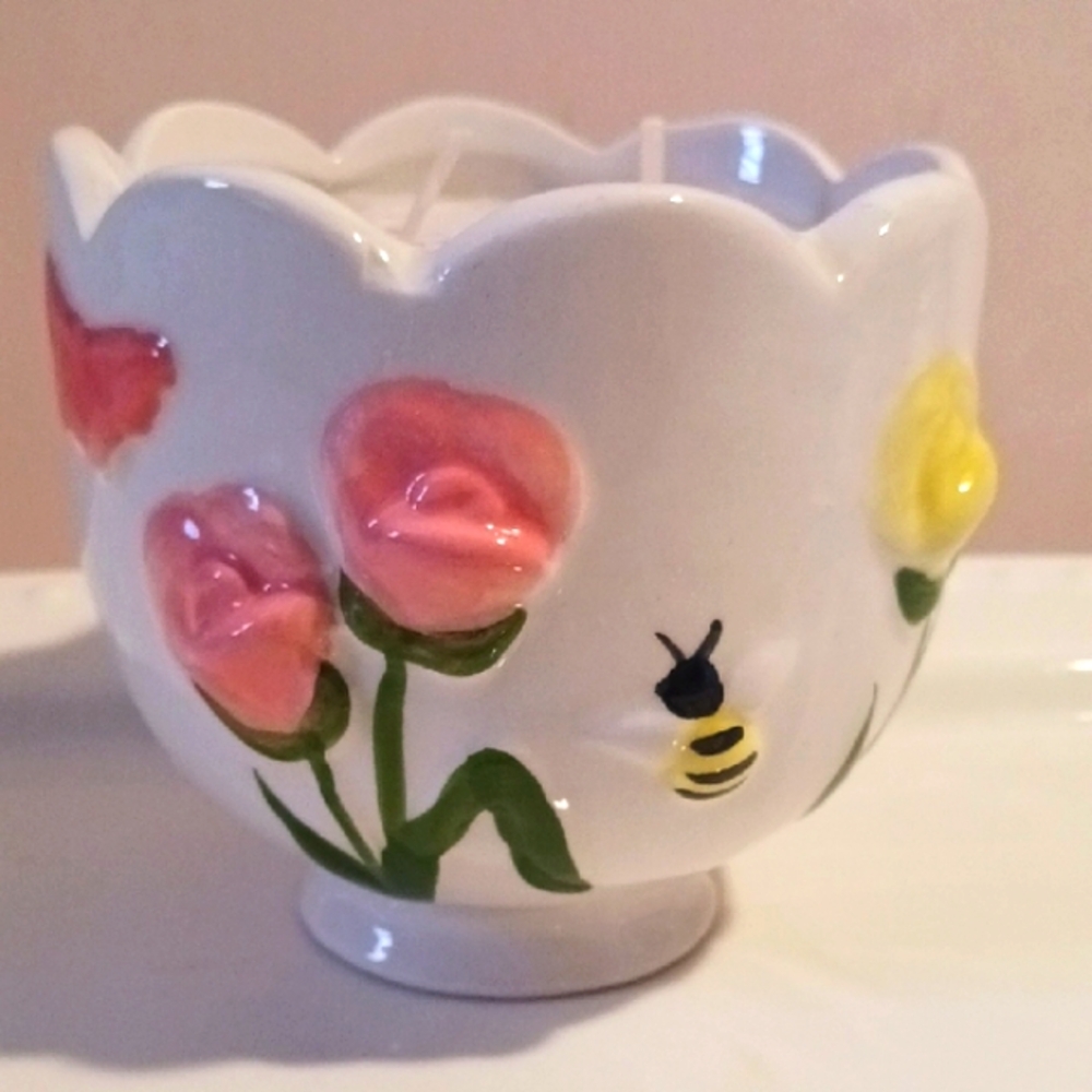 Rachel Ashwell ⚜️ "Botanical Retreat" Soy Blend Candle Ceramic 🌷⚜️💐⚜️🌺